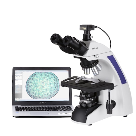 Amscope 40X-1000X Plan Infinity Kohler Laboratory Trinocular Compound Microscope & 10MP USB 3 Camera T720-10M3